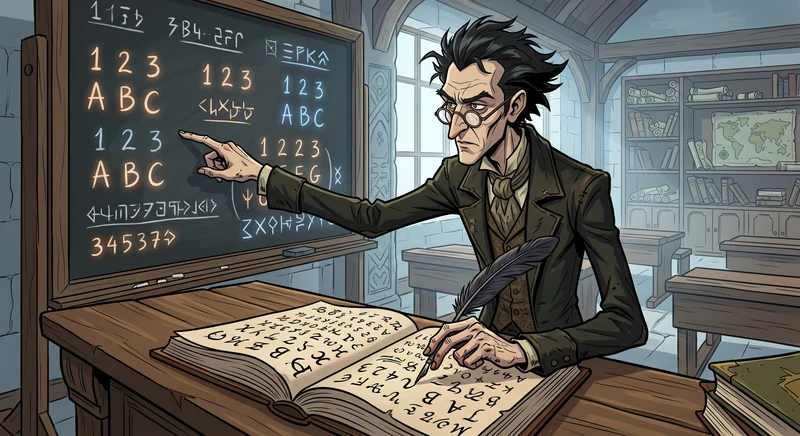 Master Corvus - Oakhaven Schoolmaster Character Portrait in The Tales of Arthur Vance