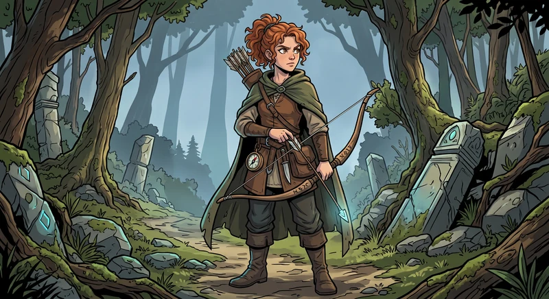 Elodie - Master Archer & Scout Character Portrait in The Tales of Arthur Vance