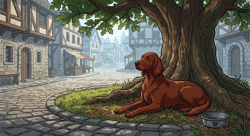 Freya - Noble Irish Setter Character Portrait in The Tales of Arthur Vance