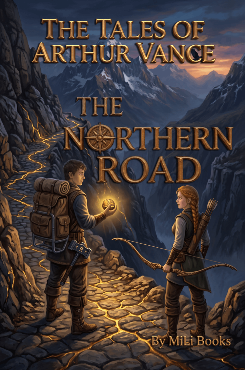The Northern Road - The Tales of Arthur Vance Book 2 Children's Adventure Reading Book Cover